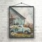 Diamond Painting Kits for Adults, Vintage Truck and Barn Full Drill Embroidery Cross Stitch Crystal Rhinestone Paintings Pictures Arts Wall Decor Painting Dots Kits